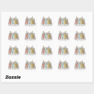 There is No Such Thing As Too Many Books Square Sticker