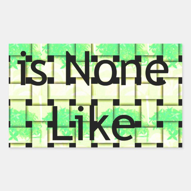 There Is None Like You Art Print Sticker (Front)