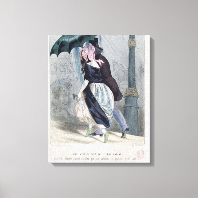 There is Nothing as Expensive as Le Bon Marche' Canvas Print (Front)