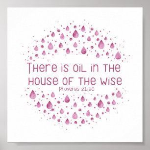There is Oil in the House of the Wise Poster