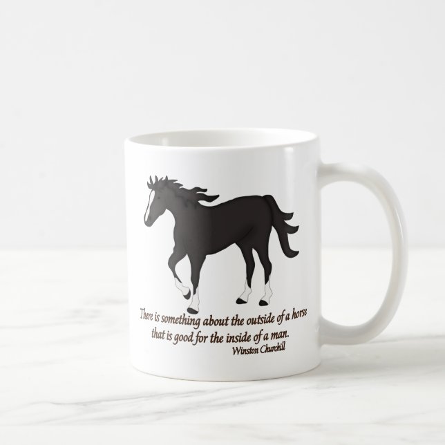 There is Something About the Outside of A Horse Coffee Mug (Right)