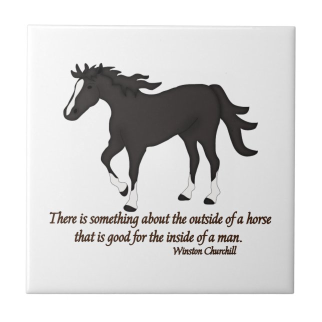 There is Something About the Outside of A Horse Tile (Front)