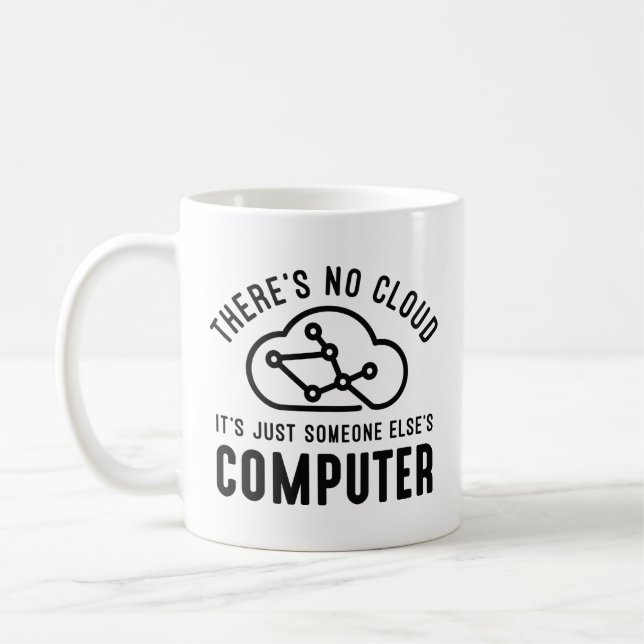 There’s No Cloud Coffee Mug (Left)