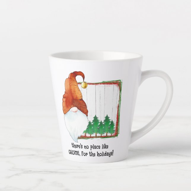 There’s no place like GNOME, for the holidays. Latte Mug (Right)