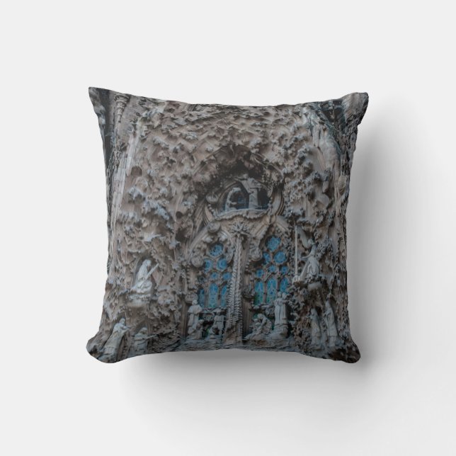 There Sacred Family Throw Pillow (Front)