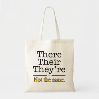 There, Their and They're. Tote Bag