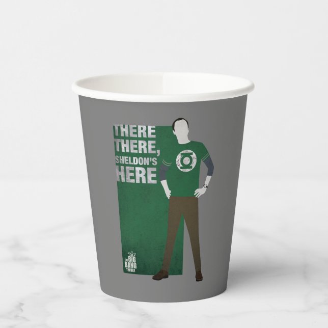 There There, Sheldon's Here Paper Cups (Left)