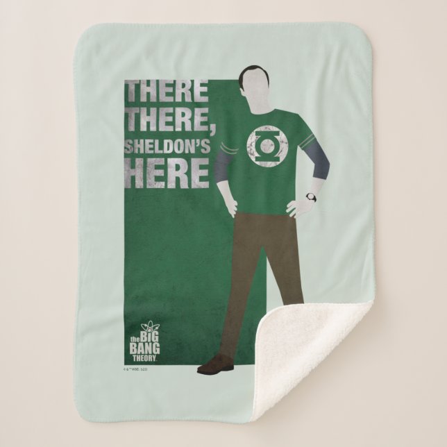 There There, Sheldon's Here Sherpa Blanket (Front)