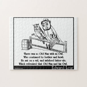 There was an Old Man with an Owl Jigsaw Puzzle