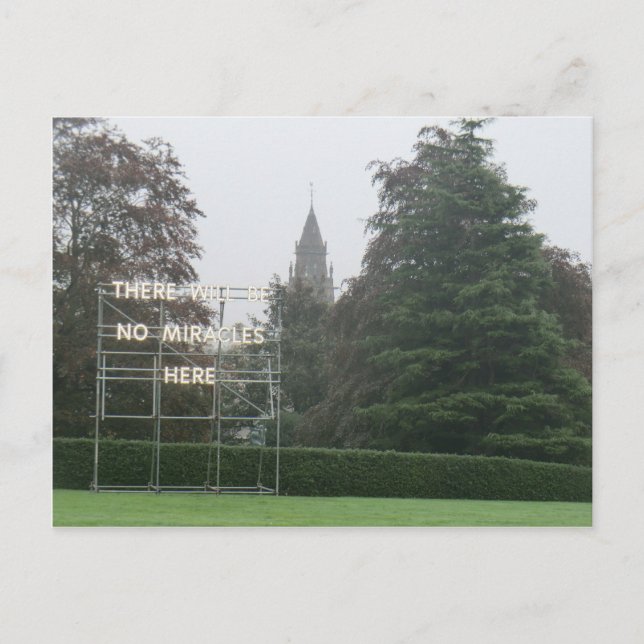There Will Be No Miracles Here - Edinburgh Art Postcard (Front)