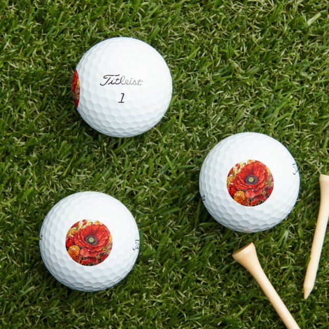 TheRedPoppy Golf Balls (Insitu Grass)