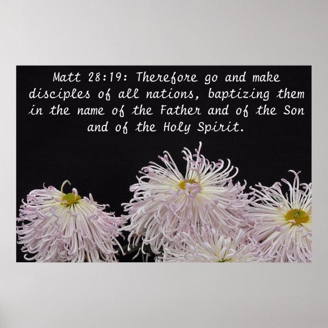 Therefore go and make disciples poster (Front)