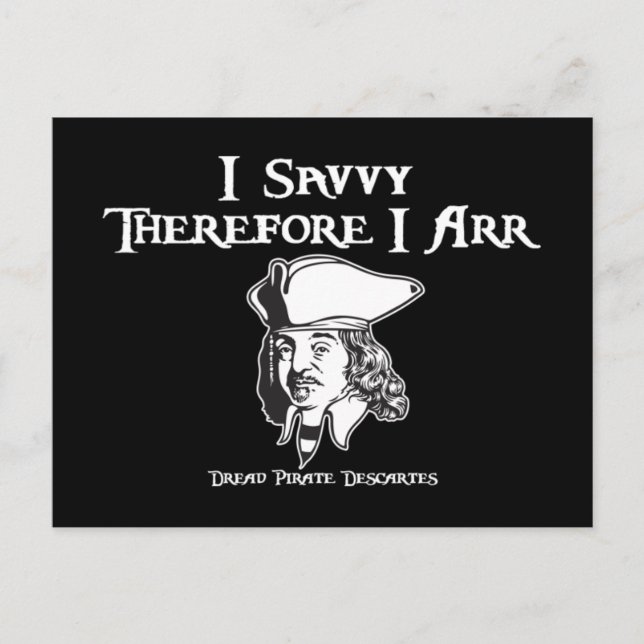 Therefore I Arr Postcard (Front)
