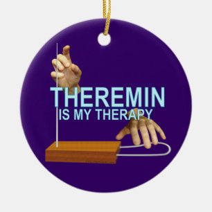 Theremin Therapy Ceramic Ornament