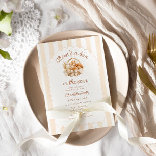 There's A Bun In The Oven Baby Shower Invitation