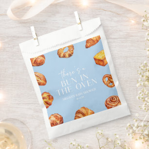 There's A Bun In The Oven Bread Baby Shower Favour Bag