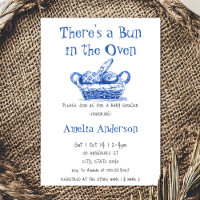 There's A Bun In The Oven Bread Baby Shower