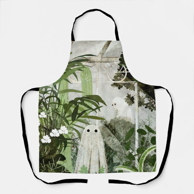 There's A Ghost In The Greenhouse Again... Apron (Front)