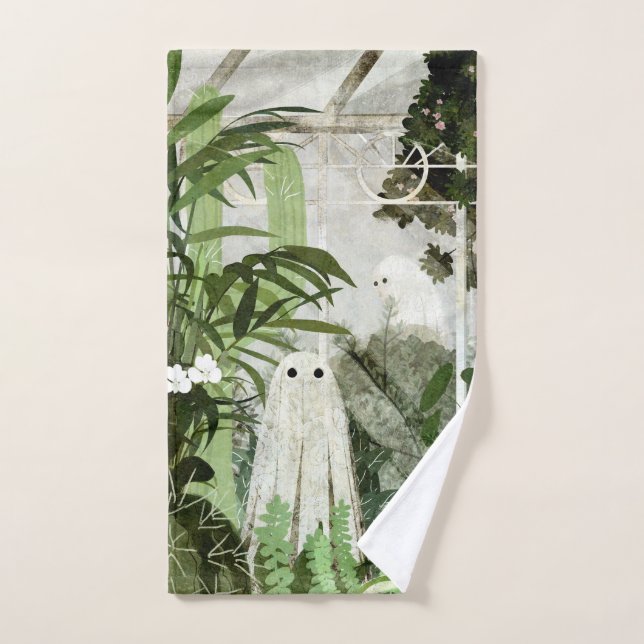 There's A Ghost In The Greenhouse Again... Hand Towel (Hand Towel)
