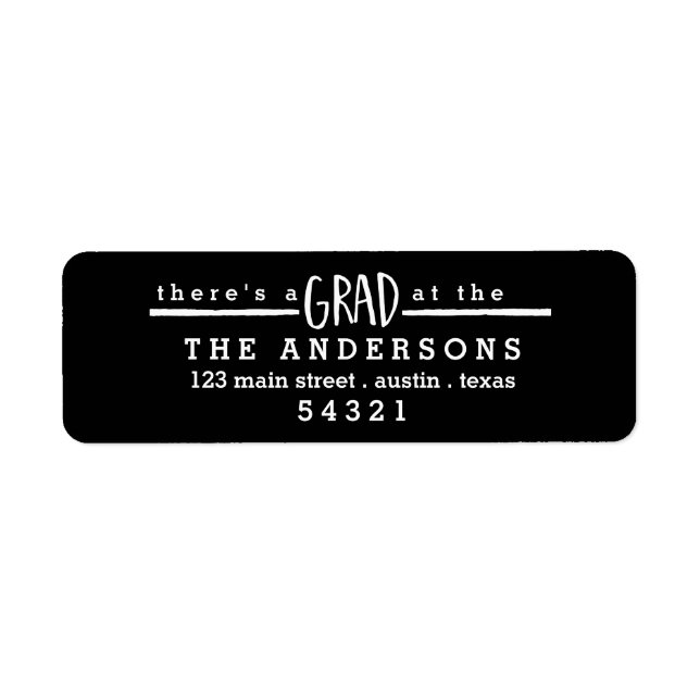 There's a Grad to Celebrate Address Label (Front)