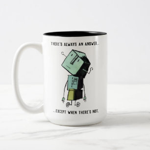 There's-always-an-answer robot mug
