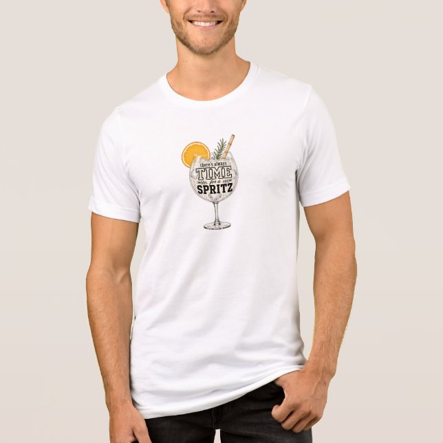 There's Always Time for a Spritz Tri-Blend Shirt (Front)