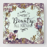 There's Beauty All Around Butterflies & Roses