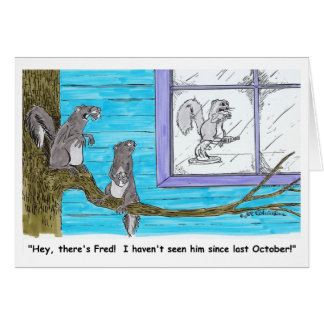 THERE'S FRED card