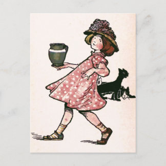 "There's many a slip....Vintage Illustration Postcard