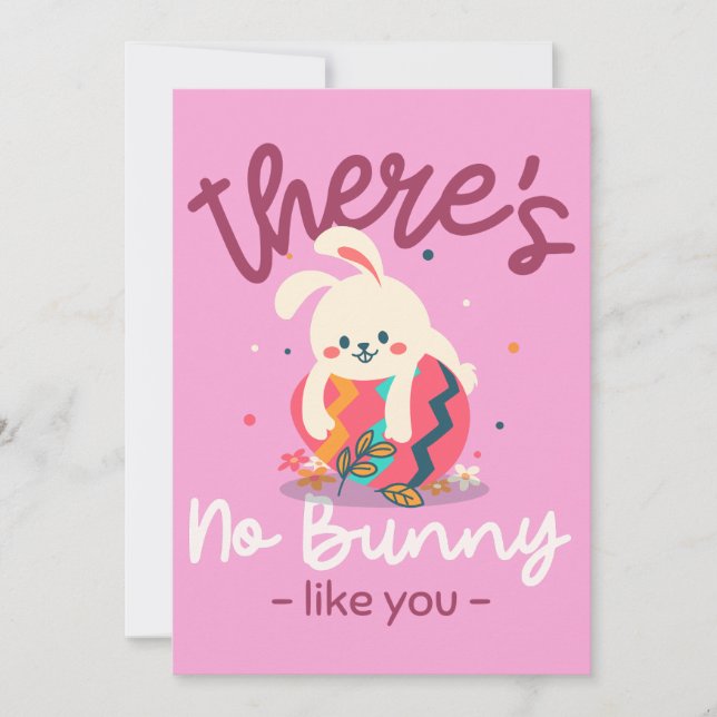 There's No Bunny Like You Easter Card (Front)