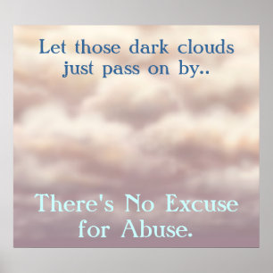 Theres No Excuse for Abuse Poster