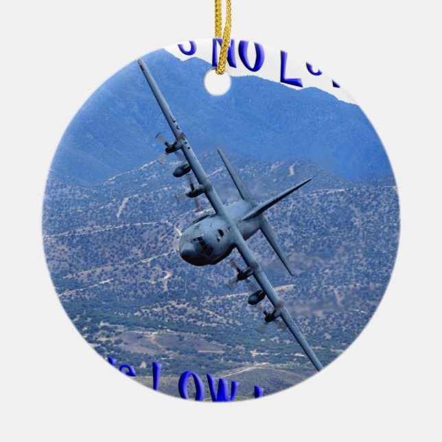 THERE'S NO LEVEL LIKE LOW LEVEL CERAMIC ORNAMENT (Front)