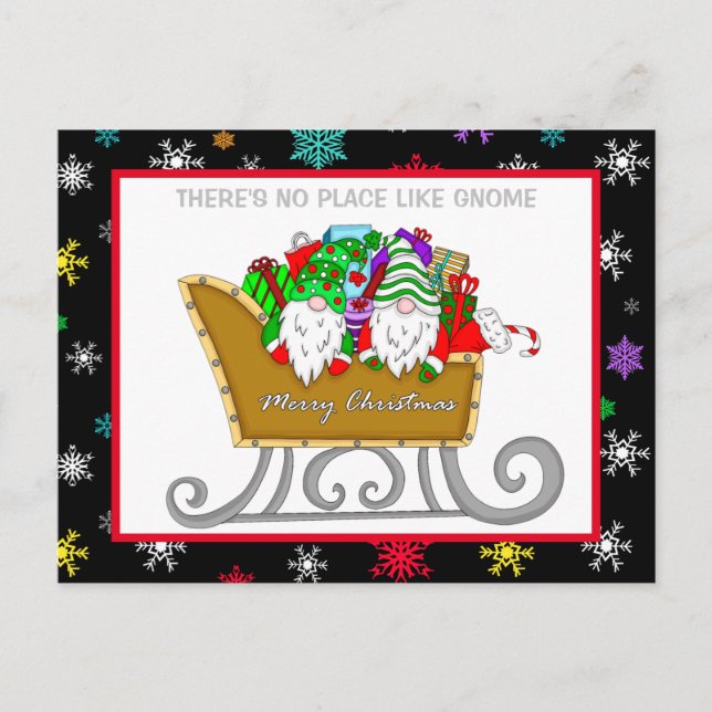 There's No Place like Gnome, Christmas Card (Front)