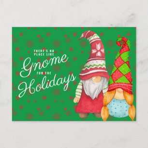 There's No Place Like Gnome for the Holidays Postcard