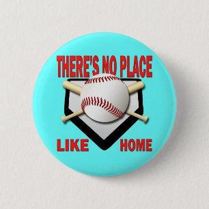 THERE'S NO PLACE LIKE HOME 2 INCH ROUND BUTTON