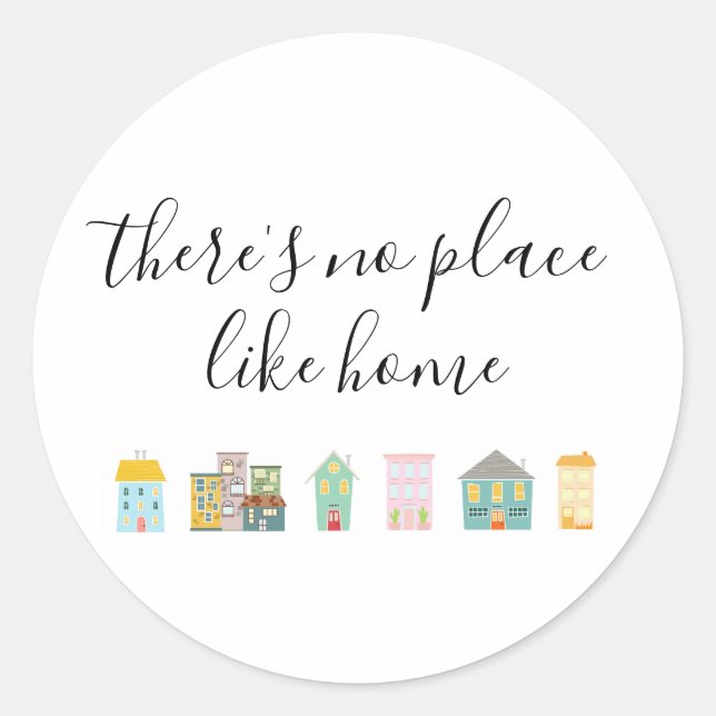 There's No Place Like Home Realtor Classic Round Sticker (Front)