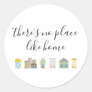 There's No Place Like Home Realtor Classic Round Sticker