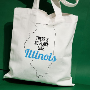There's No Place Like Illinois, Tote Bag, Mom Gift Bag