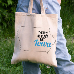 There's No Place Like Iowa, Tote Bag, Mom Gift
