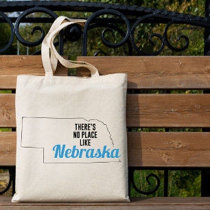 There's No Place Like Nebraska, Tote Bag, Mom Gift Bag