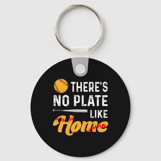 There's No Plate Like Home Softll Player Lover Fun Keychain (Front)