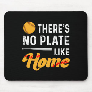 There's No Plate Like Home Softll Player Lover Fun Mouse Pad