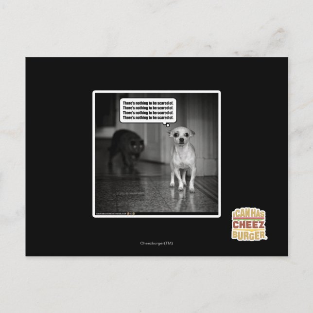 There's nothing to be scared of postcard (Front)