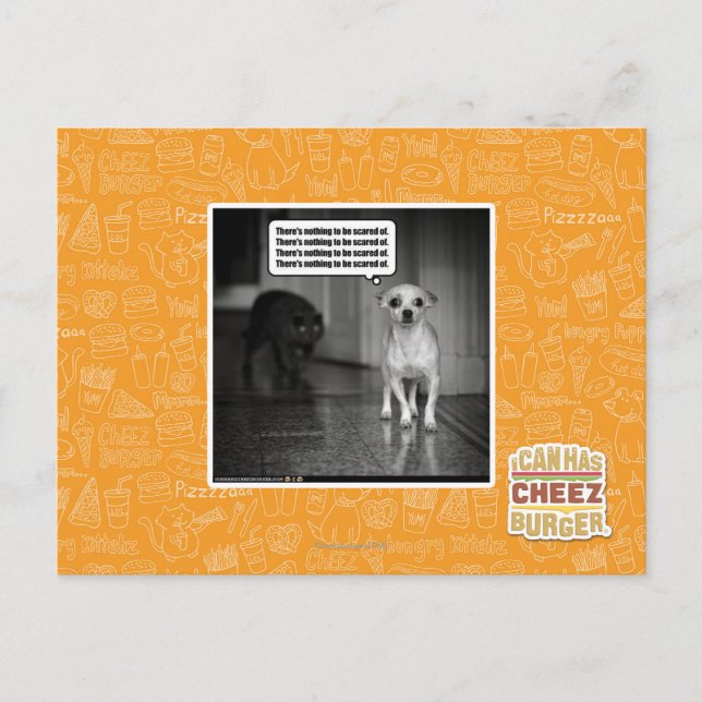 There's nothing to be scared of postcard (Front)