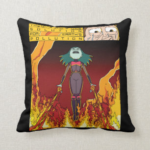 There's Only One Solution For Earth's Pollution Throw Pillow