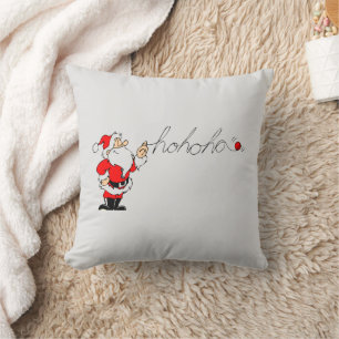 There's Some Ho Ho Ho's Santa Throw Pillow