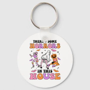 There's Some Horrors In This House Funny Ghost Hal Keychain