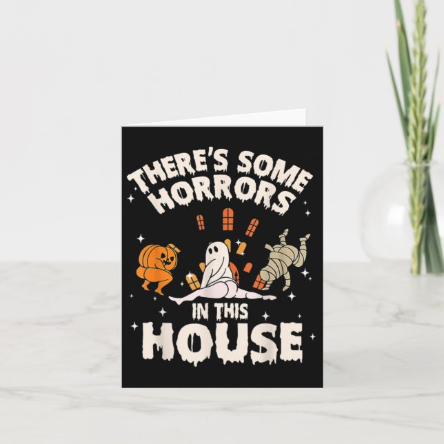There's Some Horrors In This House Ghost Pumpkin H Card (Front)