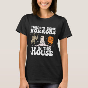 There's Some Horrors In This House Ghost Pumpkin H T-Shirt
