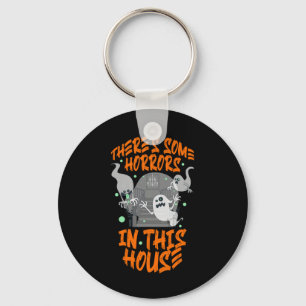There's Some Horrors In This House Halloween - Dan Keychain
